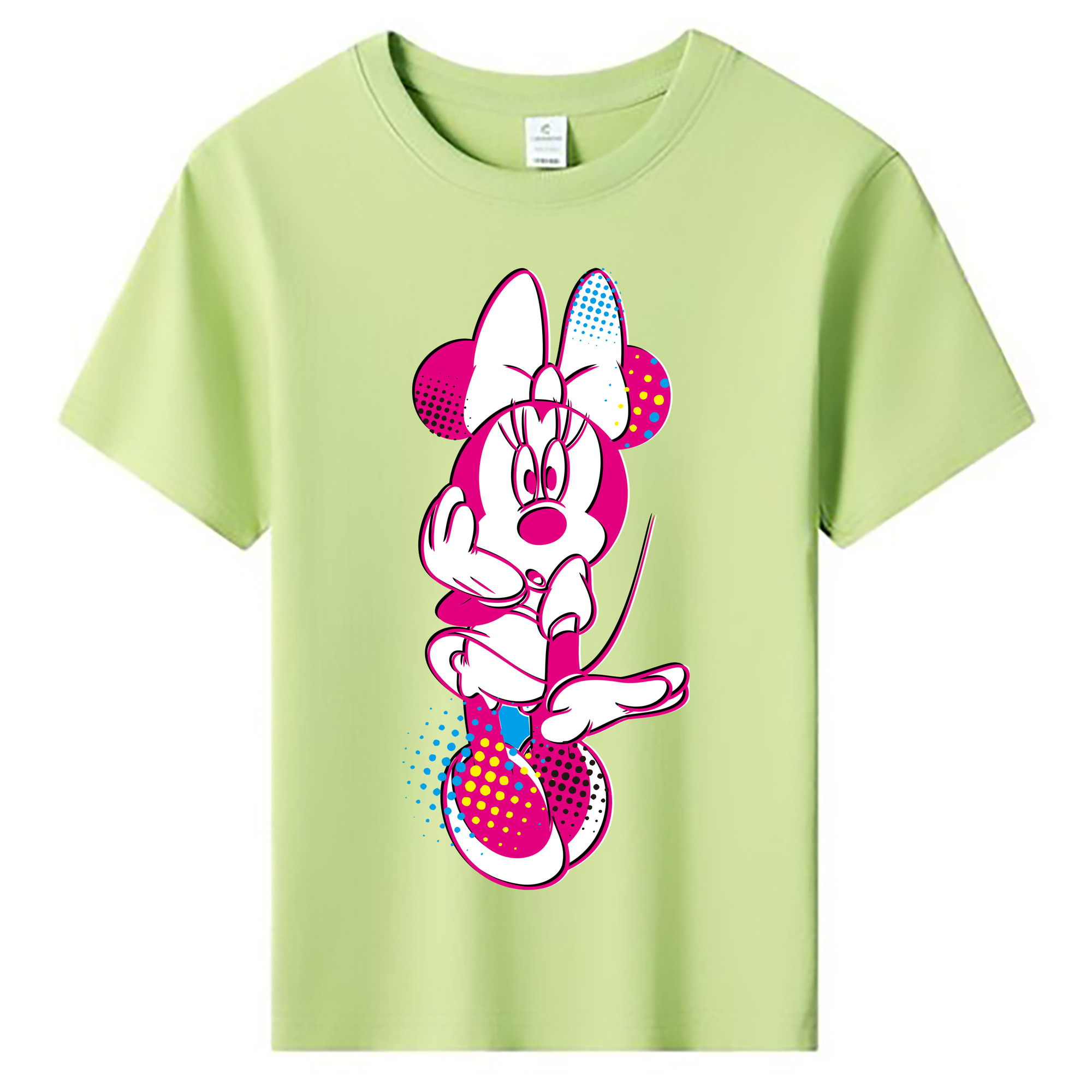 ミッキーマウス Mickey Mouse 綿100％キッズTシャツ（フロントプリント）